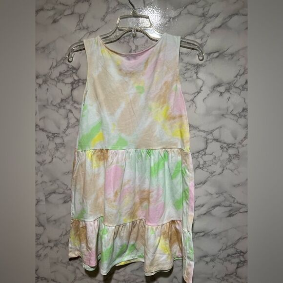 Love, Fire NWT Girl's Pastel Tie Die Dress - Size XL - Picture 6 of 6